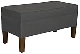 Microsuede Storage Bench (Black) (20