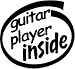 Guitar Player Inside Vinyl Graphic Sticker Decal