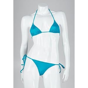 Buy Turquoise Triangle String Bikini: L by Dolce & Gabbana