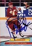 Paul Ranheim, Calgary Flames, 1993 Fleer Ultra Autographed Card