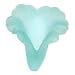 Lucite Bell Flowers Matte Aquamarine Blue Light Weight 20mm (4)