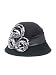 CHARTER CLUB Cloche Hat 100% Wool, BLACK