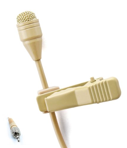 Pro Lavalier Lapel Microphone JK MIC-J 050 for Sennheiser Wireless Transmitter - Noise Cancelling Condenser Mic
