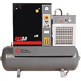 - Chicago Pneumatic Quiet Rotary Screw Air Compressor with Dryer - 3 HP, 230 Volts, 1 Phase, Model# QRS3.0HPD