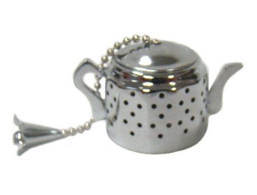 Chrome Tea Infuser Teapot - 1.25 Inch  Picture