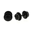 Black Anodized Stainless Steel Faux Plug - Black CZ- 16g Stud - 6mm Fake Plug - Sold as a Pair Black Anodized Stainless Steel Faux Plug - Black CZ- 16g Stud - 6mm Fake Plug - Sold as a Pair