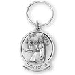 Fine Pewter Saint Luke Key Chain