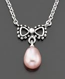 Fresh by Honora Children's Pink Pearl Bow Pendant