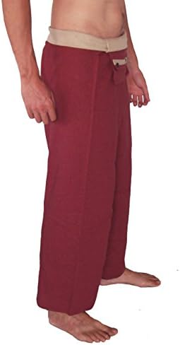 Tall Yoga Fisherman Pants with extra Long Length. Ethically Created thai fishermans design with Pocket for Pilates Bikram Mens and Womens Multifit sizes XL XXL XXXL Plus size Loose Fit