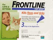 Merial Frontline Top Spot Flea and Tick Control for Cats and Kittens, 3 Doses