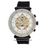 Adee Kaye #AK5022-M7 Men's Sports Multi Function Automatic Skeleton Watch with Resin Band