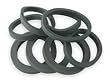 Industrial Grade 1PNW3 Washers, Rubber, Pipe Dia 1 1/4 In, PK 80
