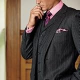 Two Button Wool Flannel Three-Piece Suit