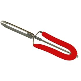 Amco Swing-A-Way 327RD Surgical Stainless Steel Peeler, Red by Amco
