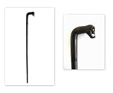 Wood walking stick - Skull