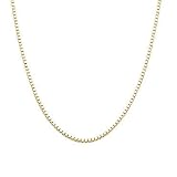 Yellow Gold 18in & .7mm Box Chain Necklace