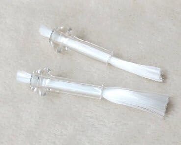 FiberWicks, Glass Wick Holder For Oil Lamp, Set Of 6, Free Shipping