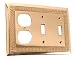 Greek Key Duplex Double Switch Plate