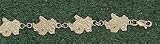 Wisconsin Badgers Bucky 7 Bracelet - 14KT Gold Jewelry