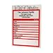 In Case of Emergency Personalized Dry Erase Board