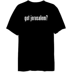 Got Jerusalem Cities Mens T-Shirt (Black, Sizes X-Small - XXX-Large)