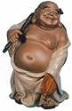 Chinese walking buddha - ceramic figure