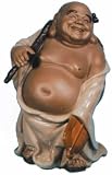Chinese walking buddha - ceramic figure