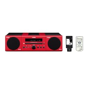 Yamaha MCR-140 Sistema Home Audio, colore: Rosso