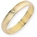 9ct Yellow Gold D Shape Band Ring Wedding Ring- 4mm