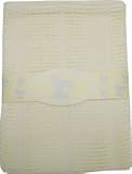 Cream Cellular Cot Blanket