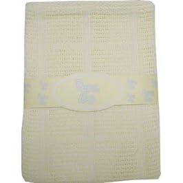 Cream Cellular Cot Blanket