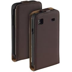 ***NEU*** YAYAGO PREMIUM Flip-New-Style LEDER Tasche in Braun ***ULTRA FLACH*** f�r Ihr Samsung i9000 / Samsung Galaxy S Plus i9001 inkl. dem Original YAYAGO Clean-Pad