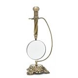 Antique Brass Magnifying Glass w/ Stand