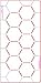 4 inch Hex Grid Stencil (Edge Pattern)