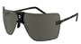 Gargoyles CLASSIC Mens Sunglasses - Select Color (Black / Grey Flash Silver Lens)