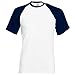 Fruit Of The Loom Mens Short Sleeve Baseball T-Shirt