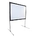 Elite Screens QuickStand Folding Screen w/ Aluminum Traveling Wheel Case (160.0