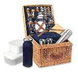 Canterbury Deluxe Willow Basket - Navy Blue