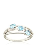 PARIS VENDOME Anillo Trio de topazes (Oro Blanco)