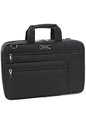Kenneth Cole Business On The Double Top Zip 17" Laptop Case - Black