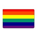 Rectangular Magnet of Gay Lesbian Rainbow Pride Flag