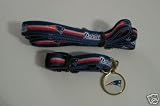 New England Patriots Dog Pet Set Leash Collar ID Tag XS