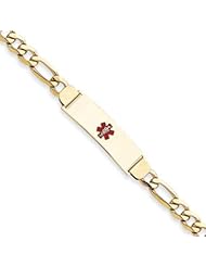 7 Inch 14k Gold Medical Jewelry Bracelet