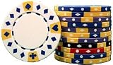 3000 Clay Composite 11.5 gram tri-color Diamond Suited Poker Chips, Wholesale Price