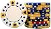 1000 Clay Composite 11.5 gram tri-color Diamond Suited Poker Chips - Wholesale Price