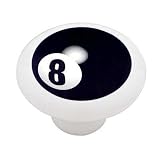 Eight Ball Decorative High Gloss Ceramic Drawer Knob