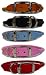 Pet Supplies : Leather Round Dog Collars - Pink - Size 16" x 1/2"