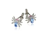 Wicked Spider Sterling Silver Cufflinks with Inset Crystal with Presentation Box