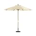Outdoor Living : Wooden 9' Market Umbrella - Natural