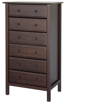 Kitchen: Roxanne 6 drawer Dresser In Espresso Finish By Da Vinci Baby Furniture